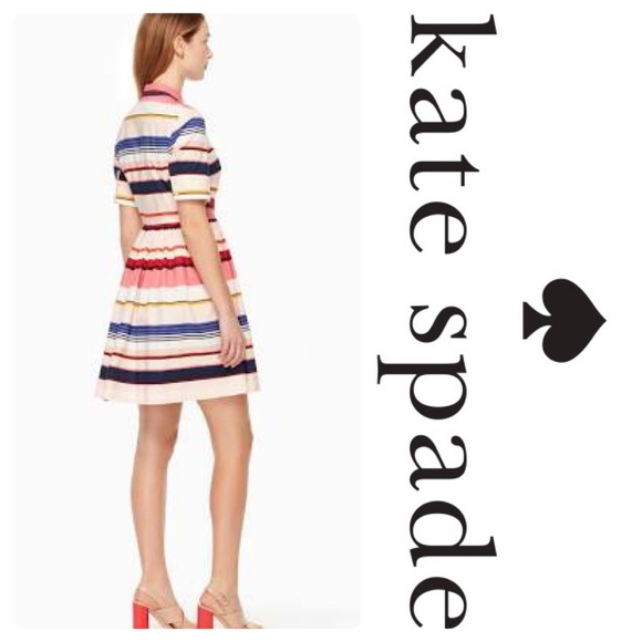 New KS Spice Things Up Berber Stripe Shirtdress - Picture 4 of 7
